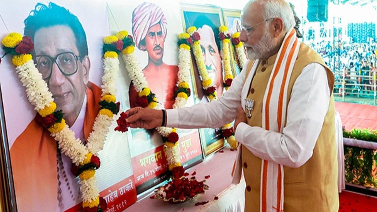 PM Modi, Shah and Other Leaders Pay Homage to Balasaheb Thackeray | LIVE