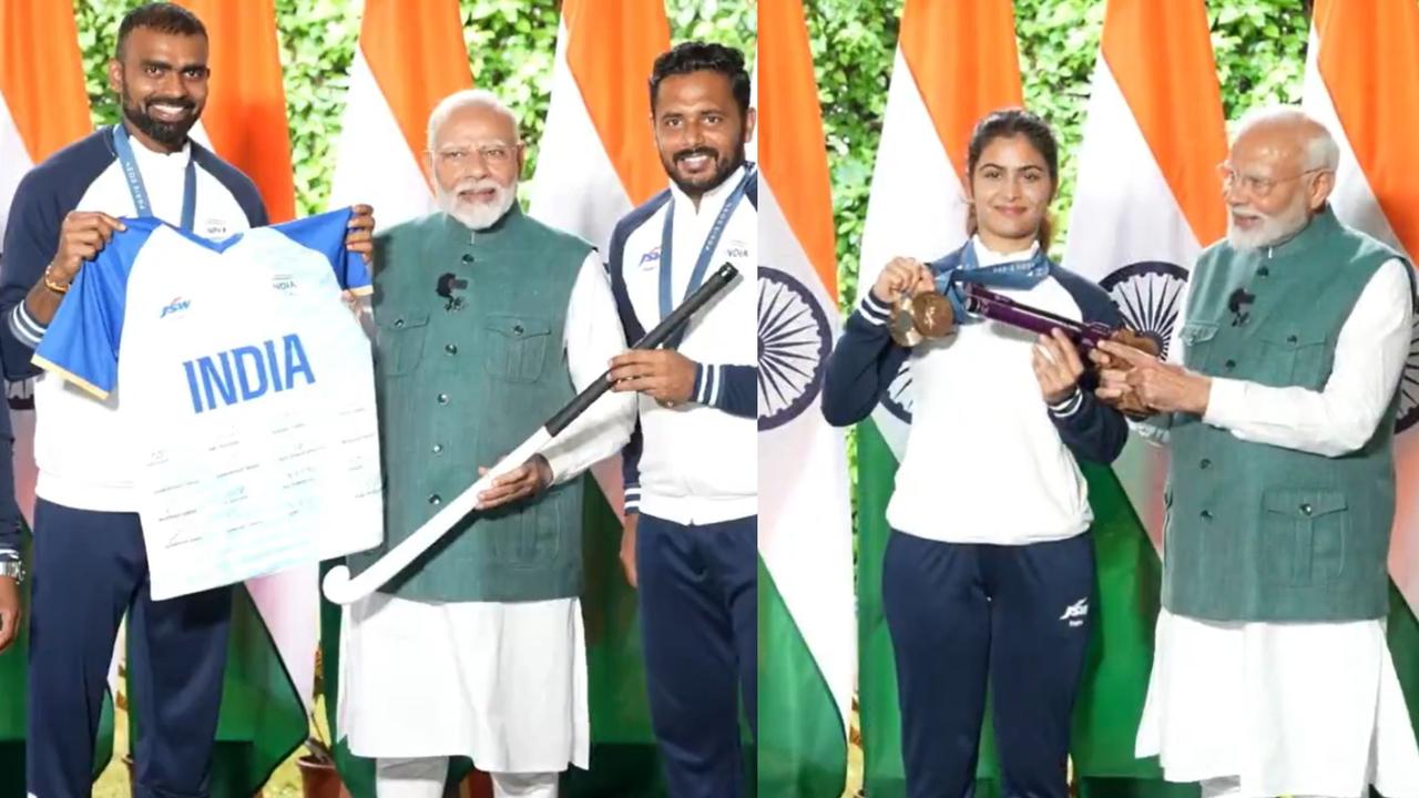 PM Modi with Indian Olympic Contingent