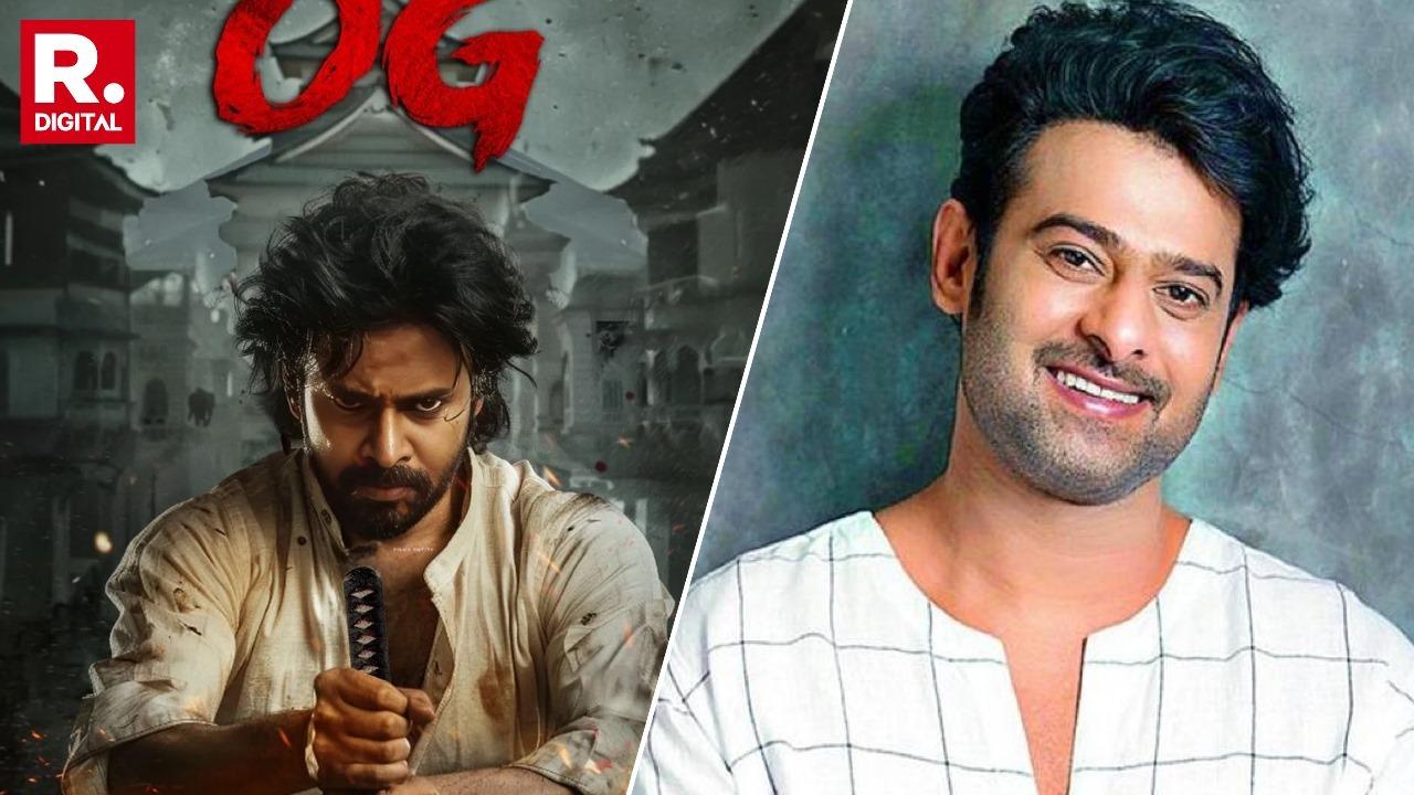 Poster of Pawan Kalyan's OG and file photo of Prabhas 