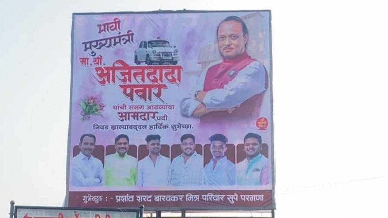 Posters Depicting Ajit Pawar as 'Future CM' Put Up in Baramati as Parties Stake Claim for Top Post