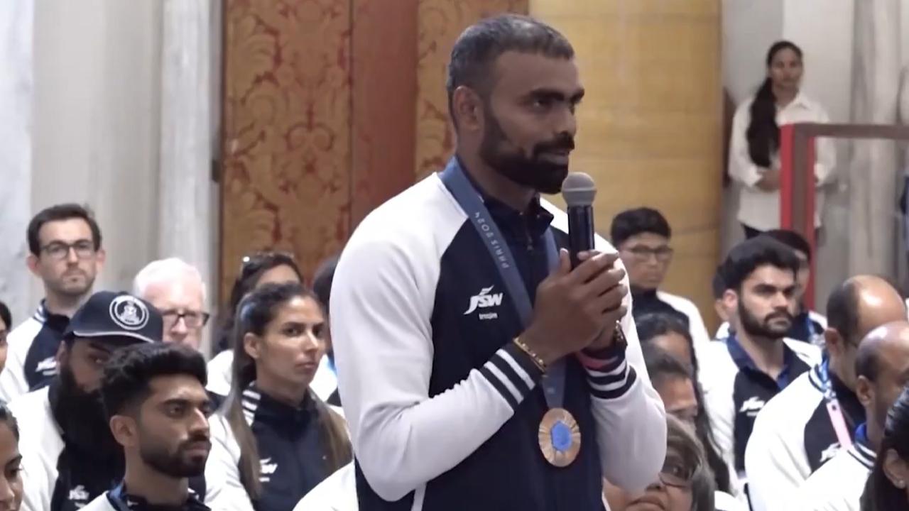 PR Sreejesh's speech at Rashtrapati Bhavan