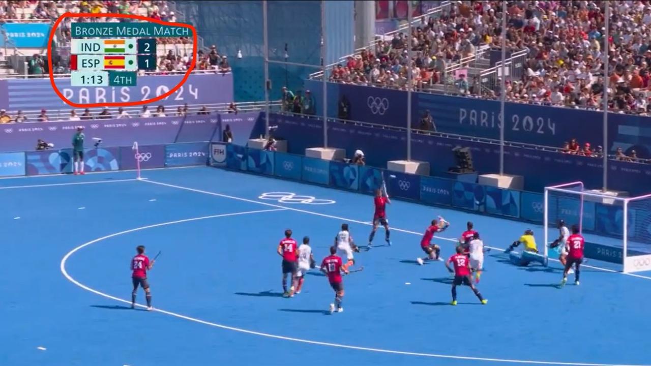 PR Sreejesh saves a goal for India