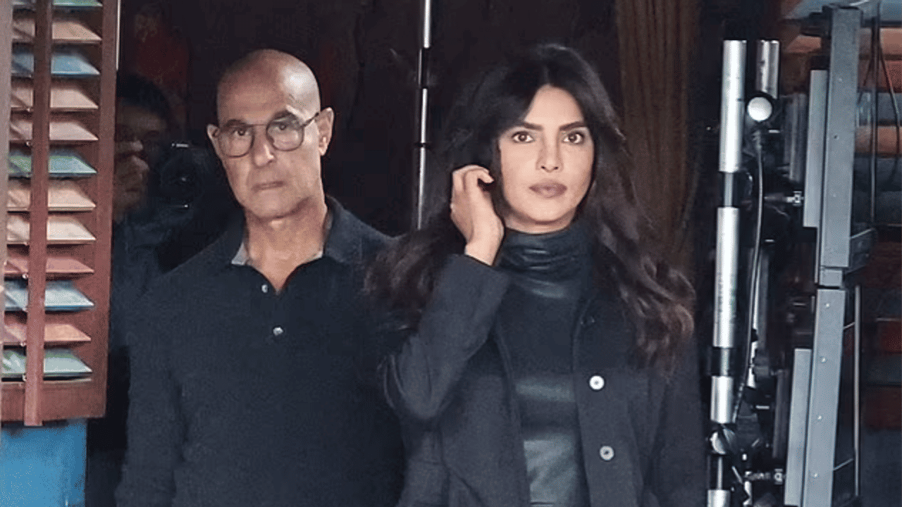 Priyanka Chopra and Stanley Tucci in London for Citadel 2 shoot