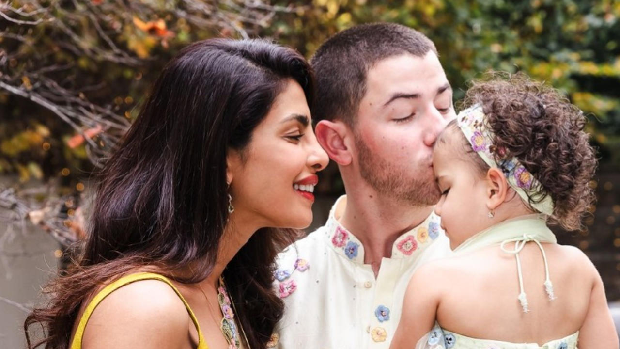 Priyanka Chopra, Nick Jonas and Malti Marie on Diwali