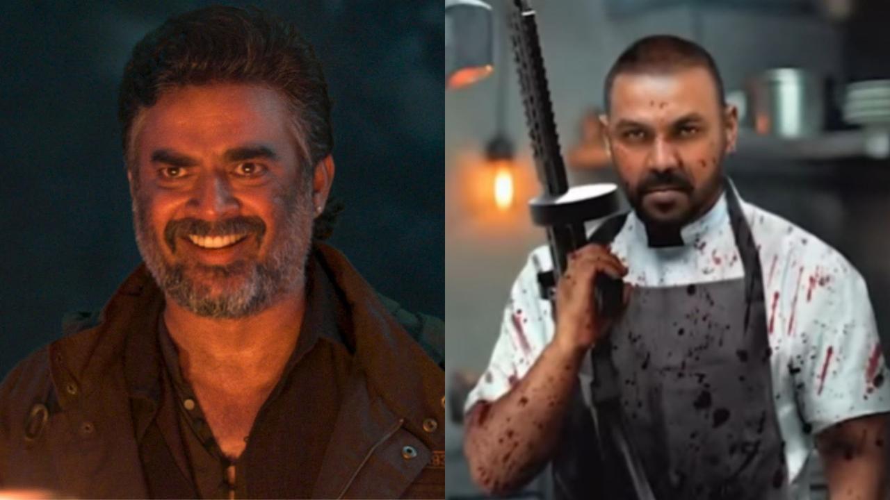 R Madhavan (L), Raghava Lawrence (R)