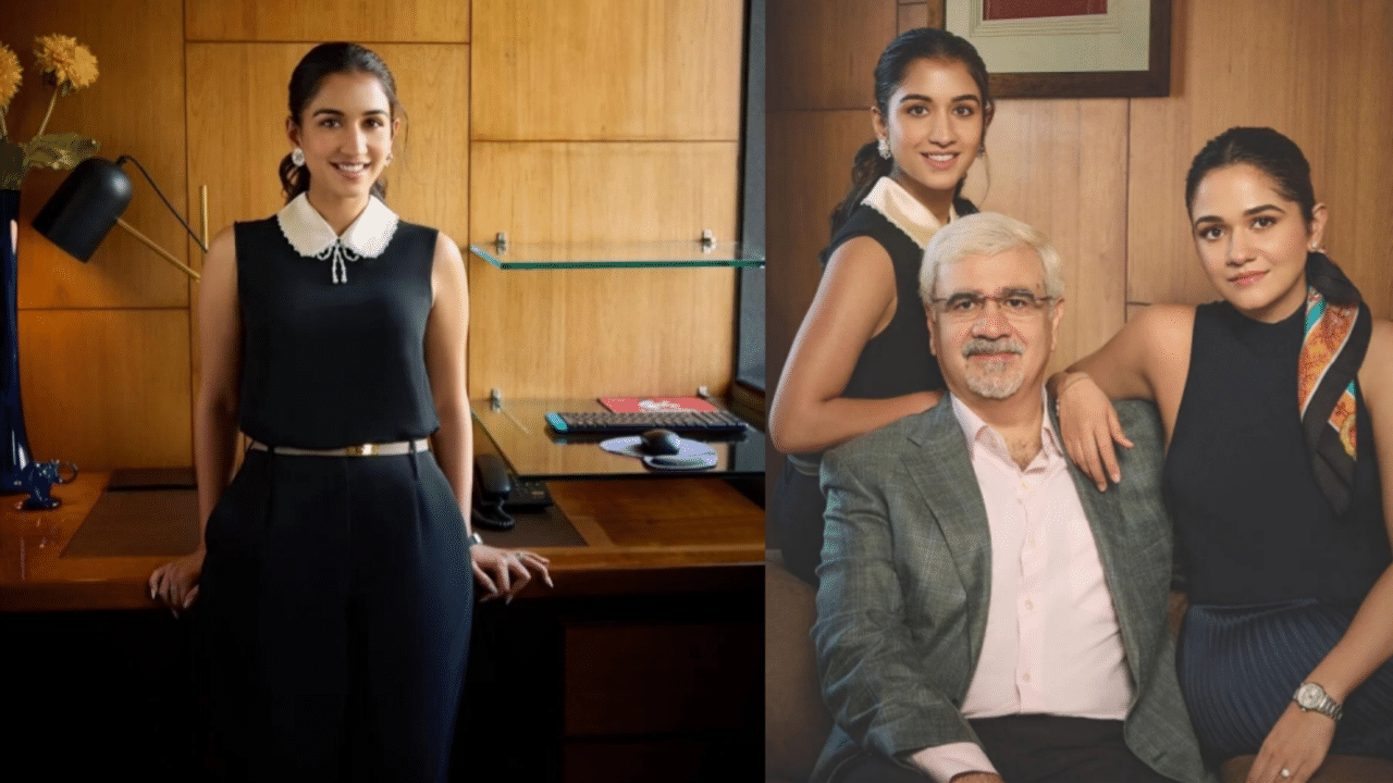 Radhika Merchant Embraces Corporate Fashion, Serves Chic Style In New Pics With Her Sister And Dad