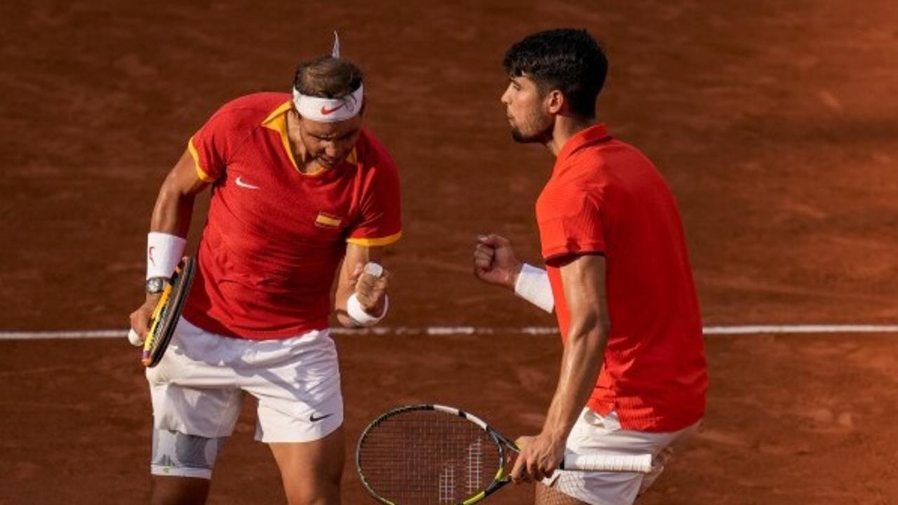 Rafael Nadal and Carlos Alcaraz