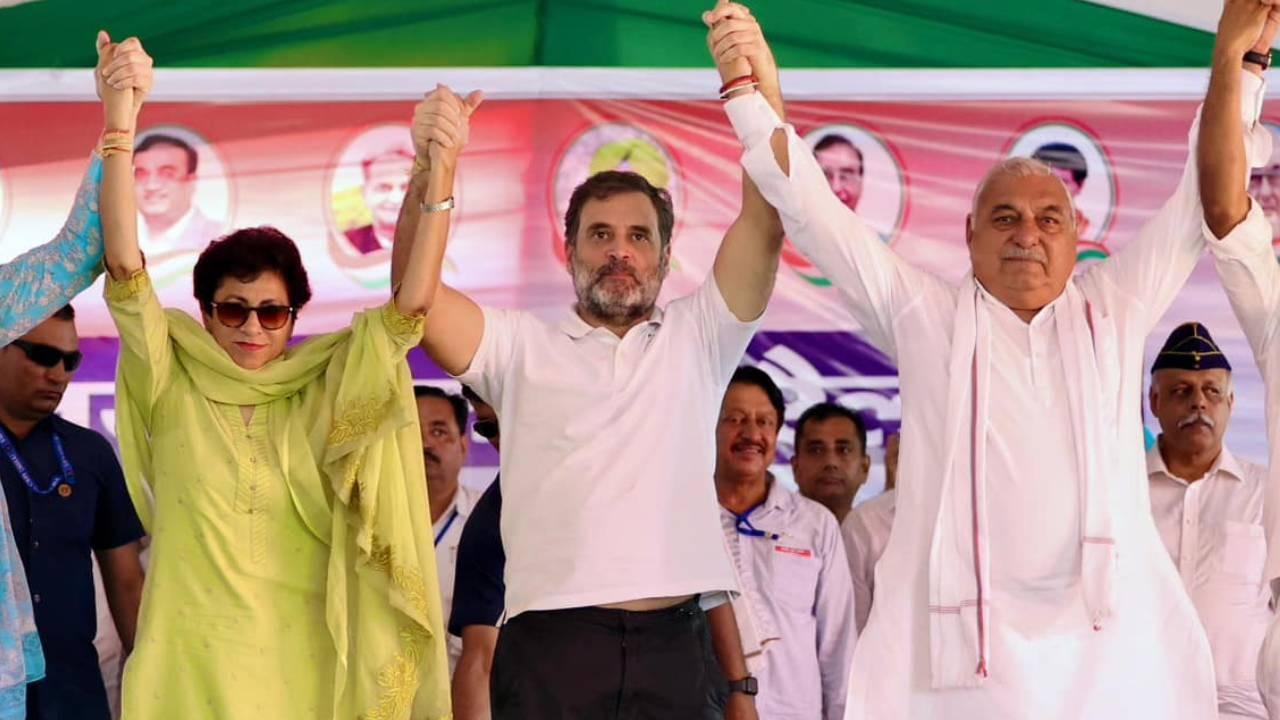 Rahul Gandhi-Kumari Selja and Bhupinder Singh Hooda