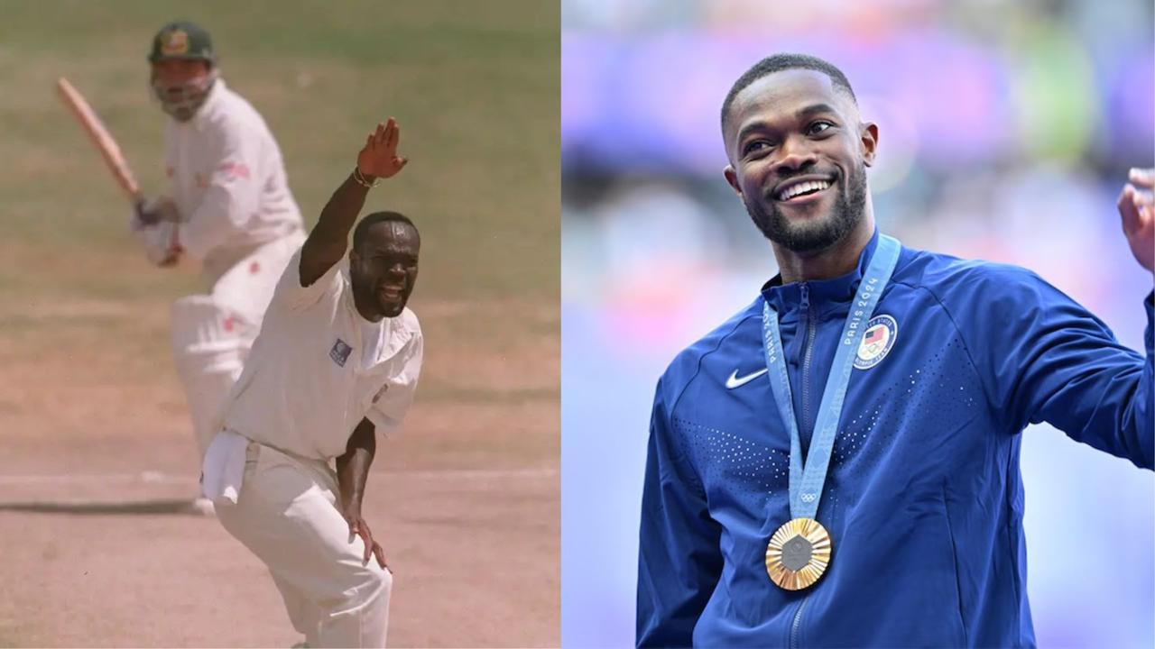 Rai Benjamin son of former West Indies Cricketer Winston Benjamin won two gold medal