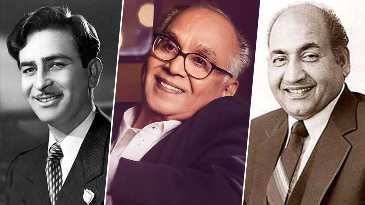 Raj Kapoor, Akkineni Nageswara Rao and Mohd Rafi