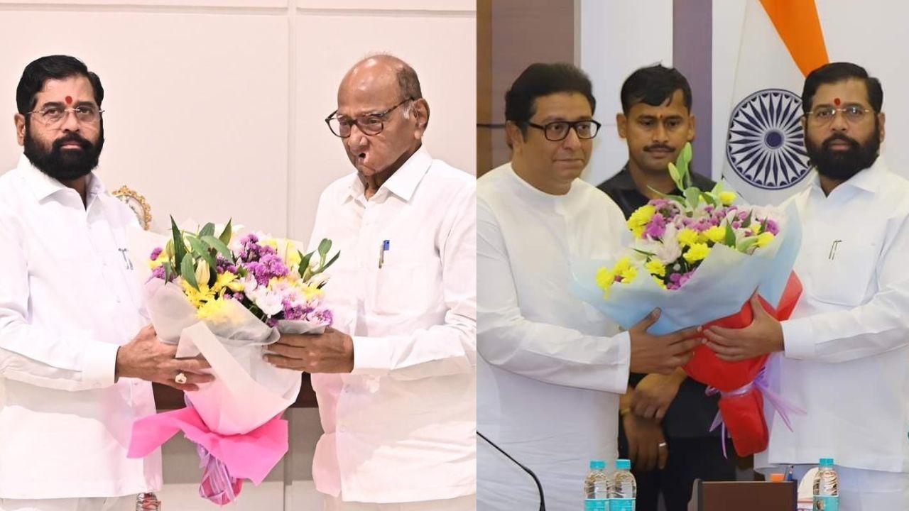 Raj Thackeray and Sharad Pawar met CM Eknath Shinde