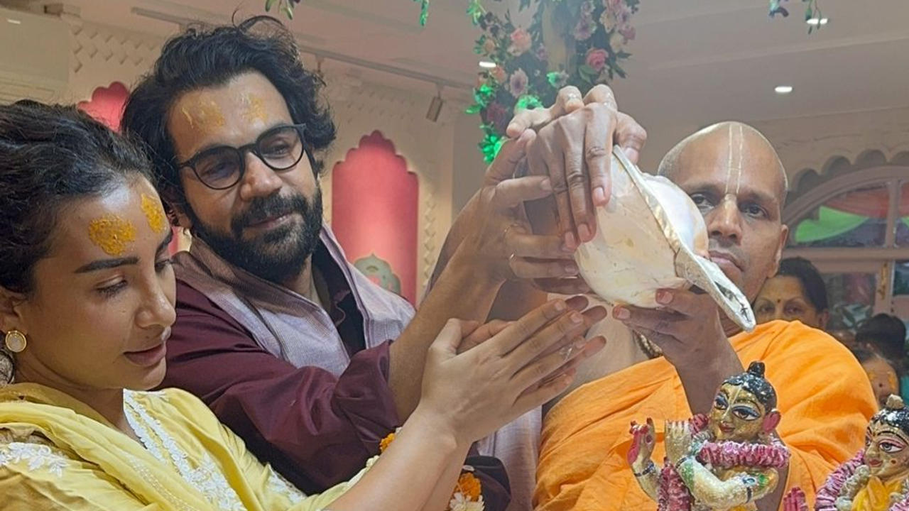 Rajkummar Rao and Patralekhaa celebrate Janmashtmi