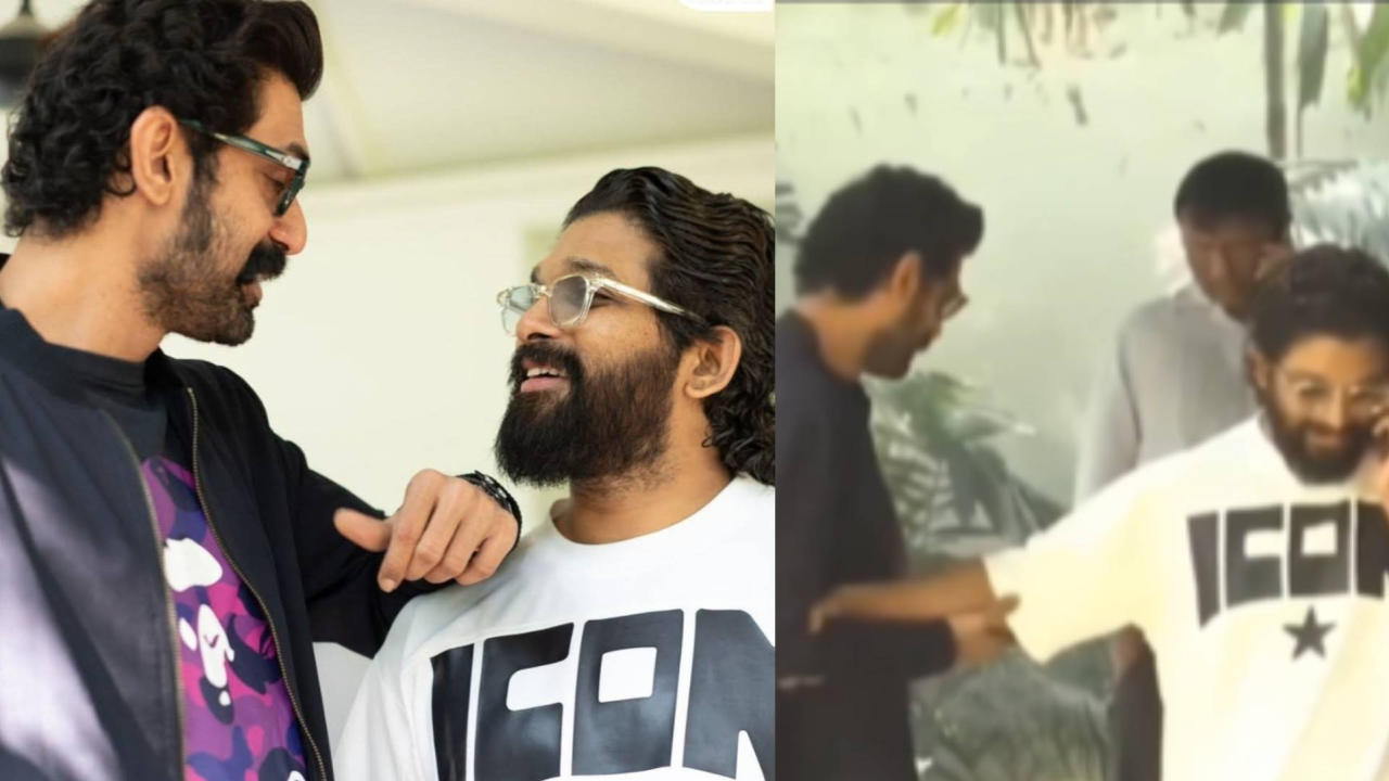 Rana Daggubati meets allu arjun