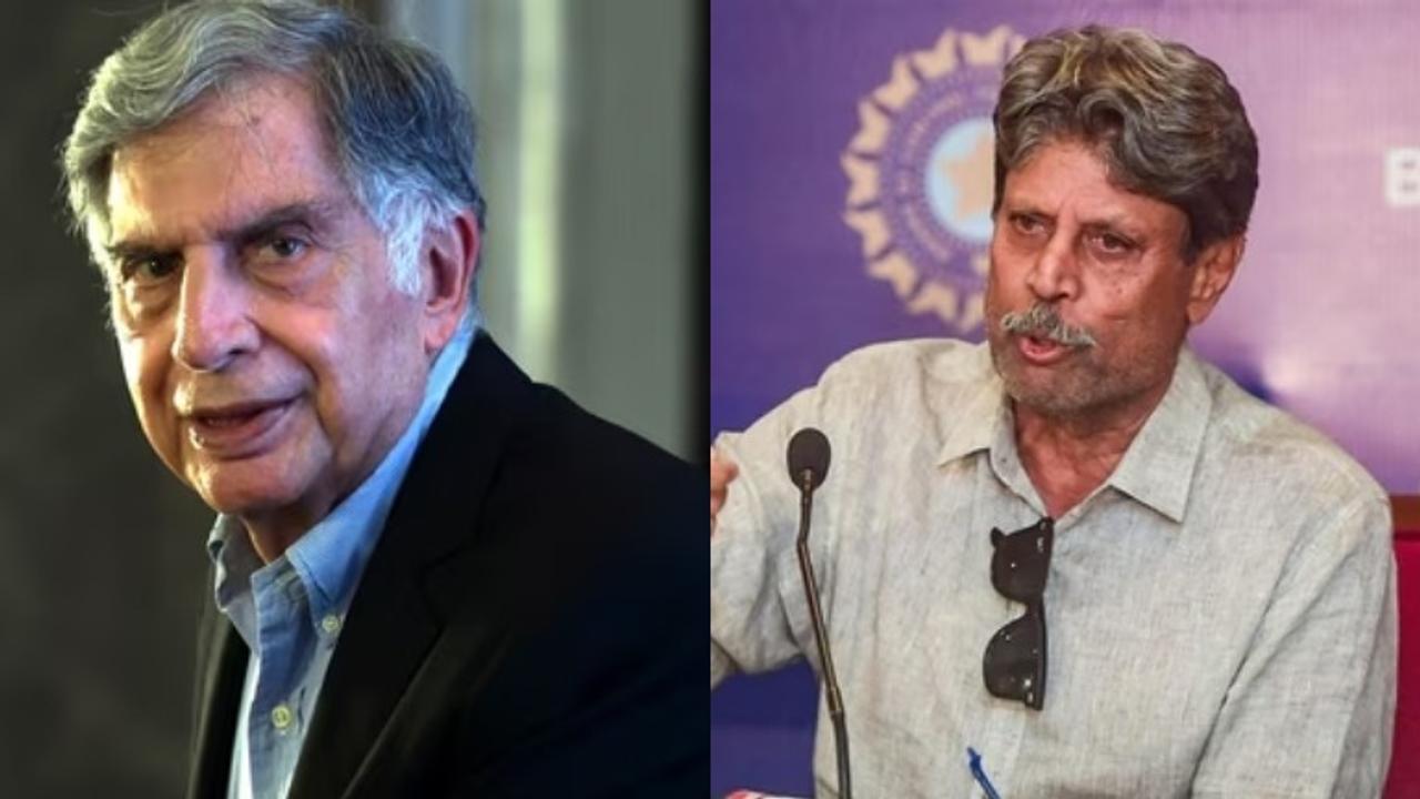 Ratan Tata and Kapil Dev