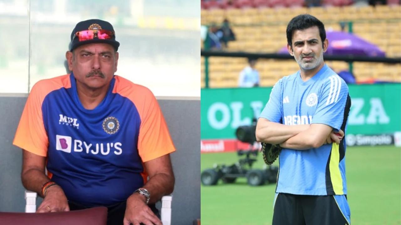 Ravi Shastri and Gautam Gambhir