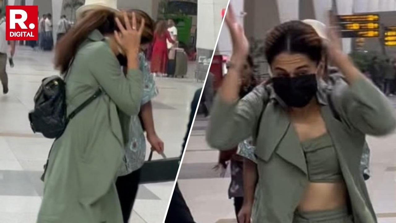 Reaction of Taapsee Pannu at Mumbai airport goes viral 