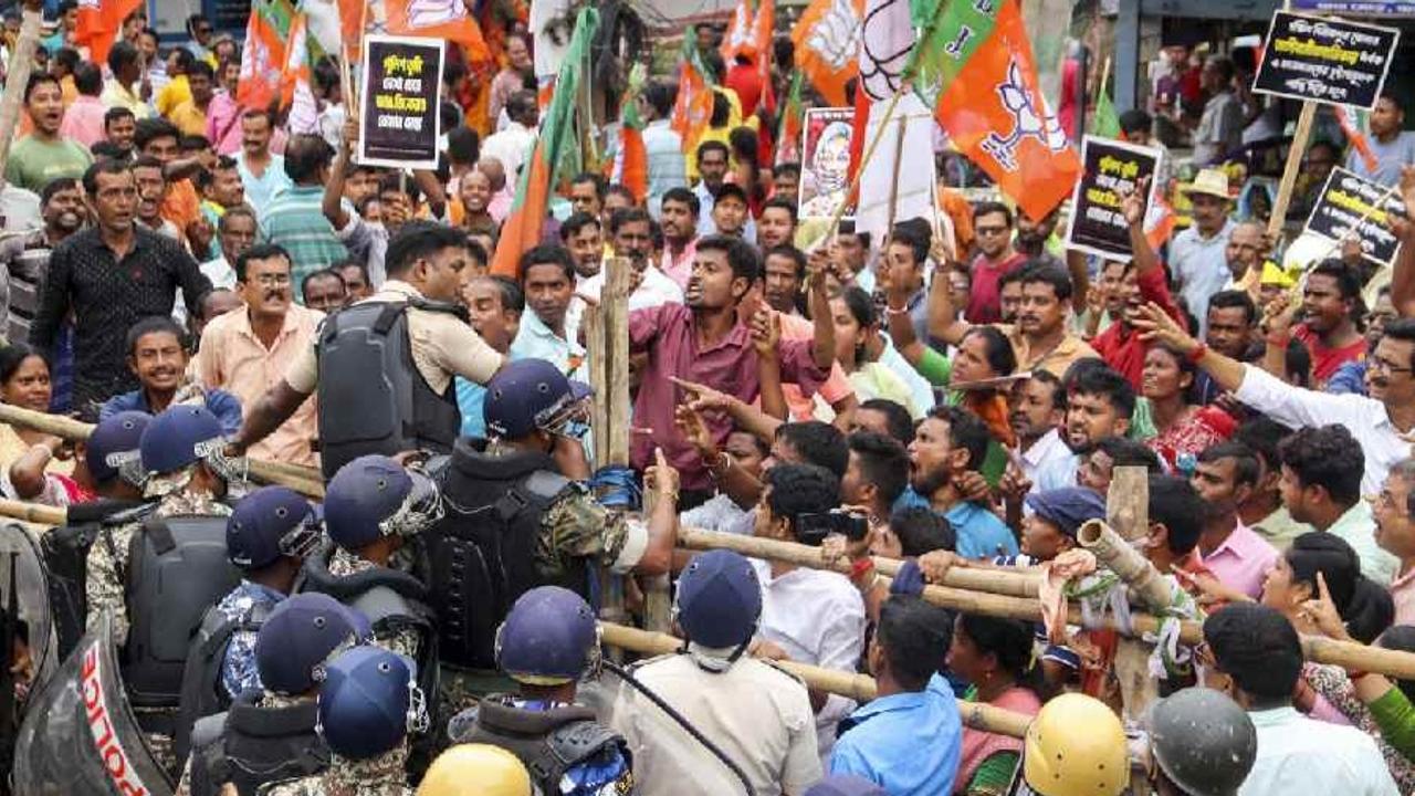 RG Kar Doctor Rape-murder Case: BJP Holds Statewide 'Chakka Jam'