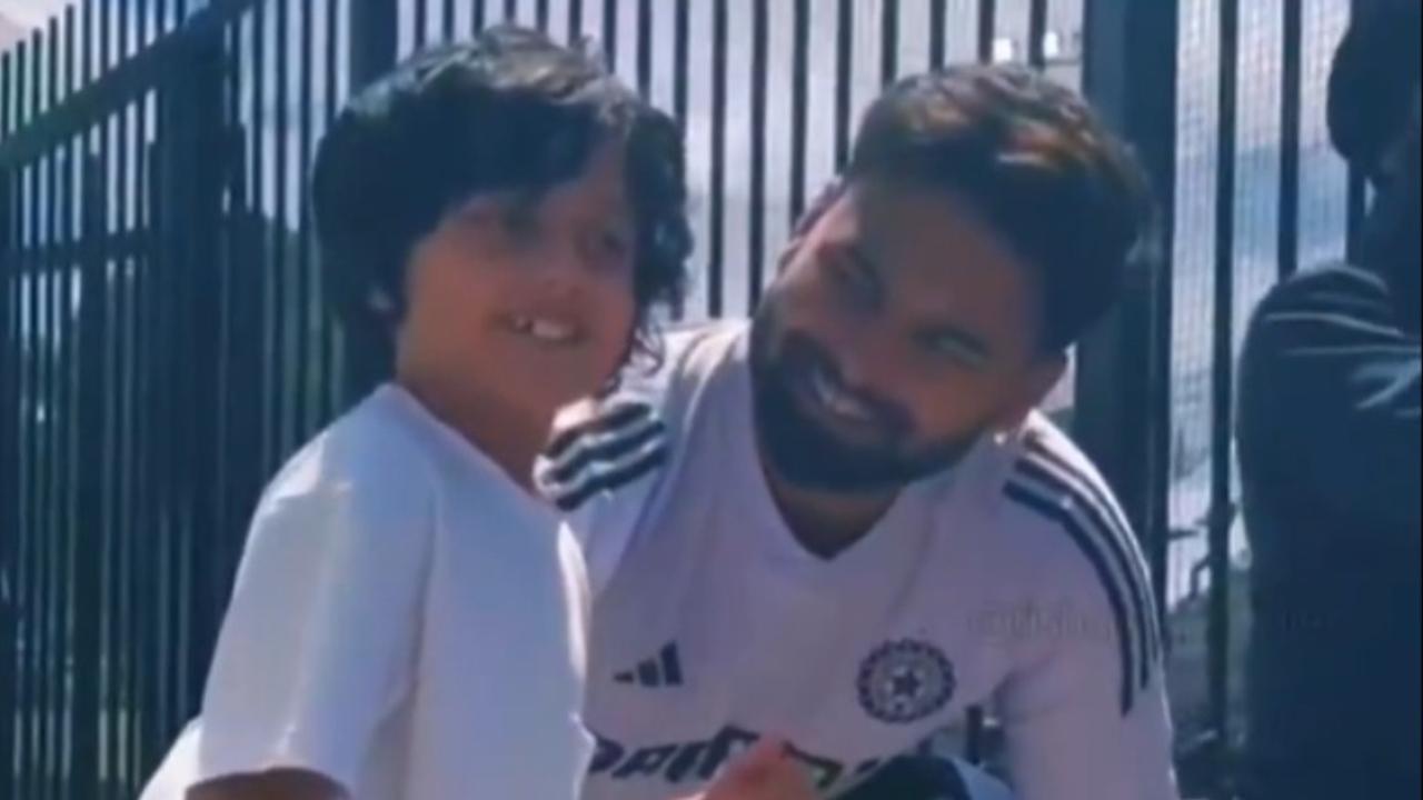 Rishabh Pant Meets Young Fan