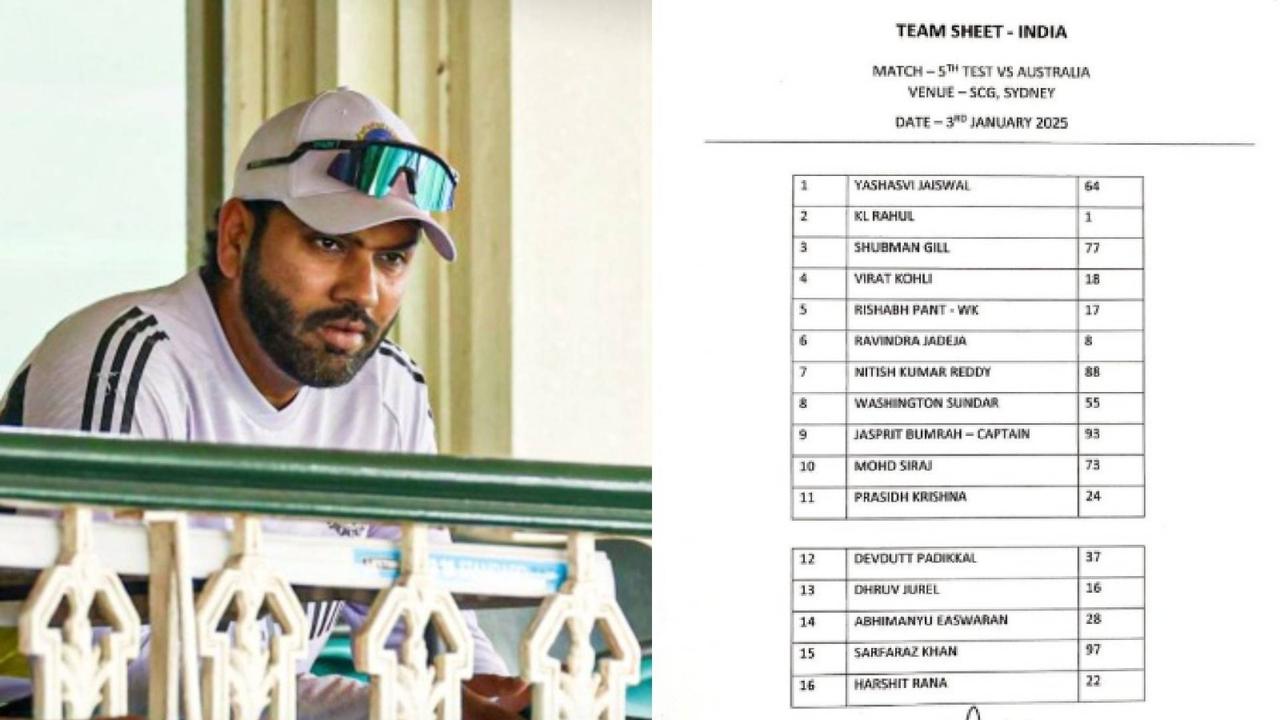 Rohit Sharma retirement rumours as his name not in team sheet