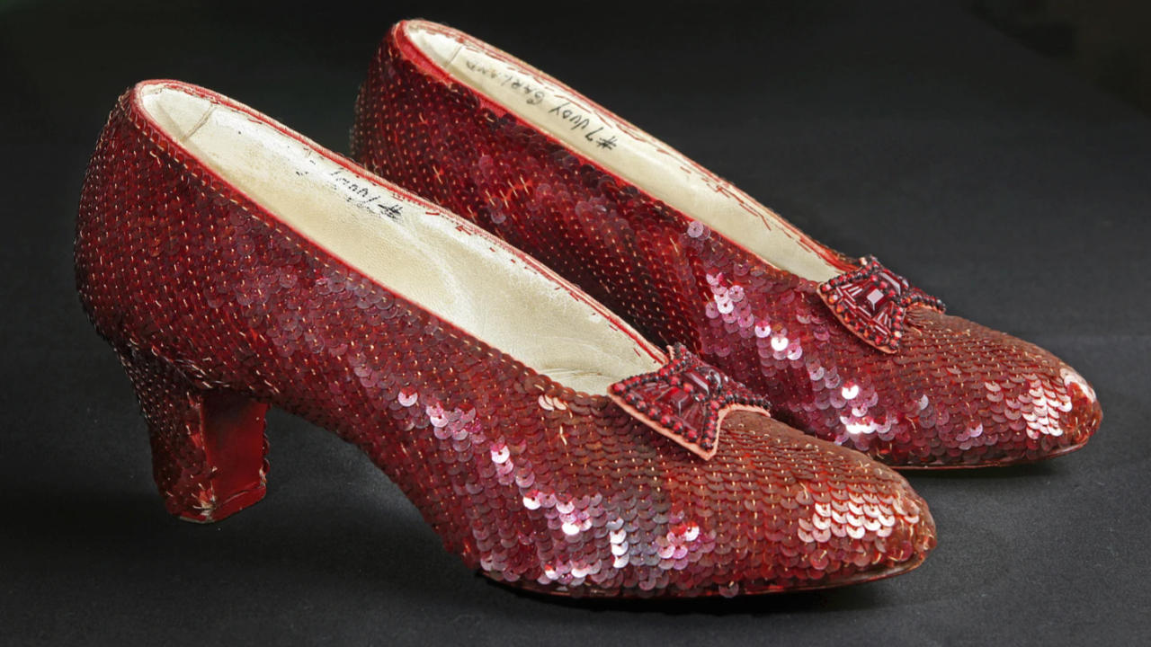 Ruby slippers worn by Judy Garland in ‘The Wizard of Oz’ to be auctioned nearly 20 years after theft.