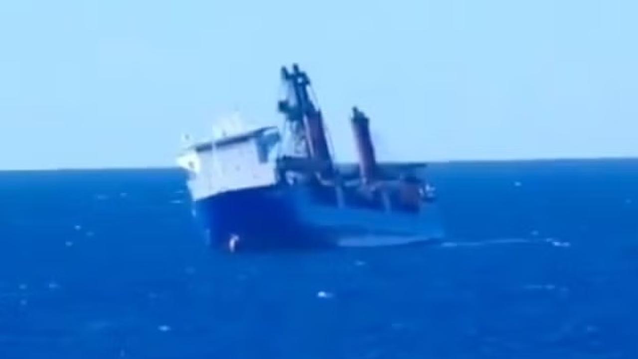 Russian cargo ship sank in Mediterranean sea