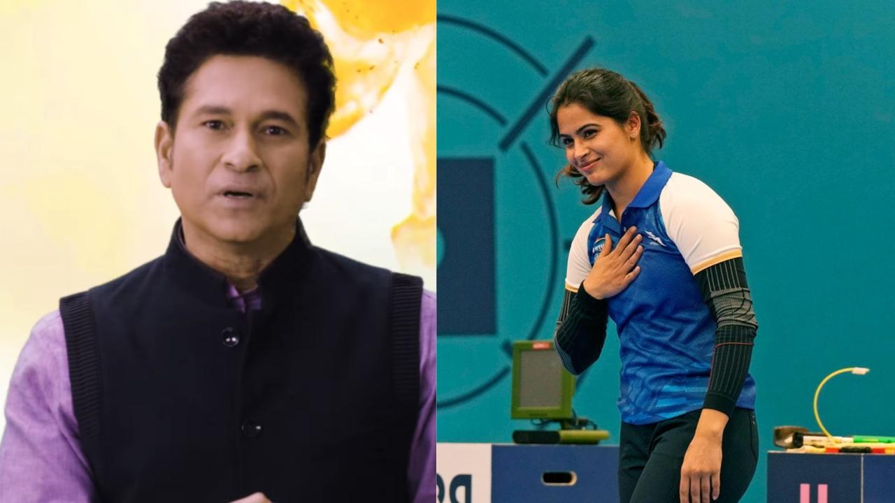 Sachin Tendulkar congratulates Manu Bhaker