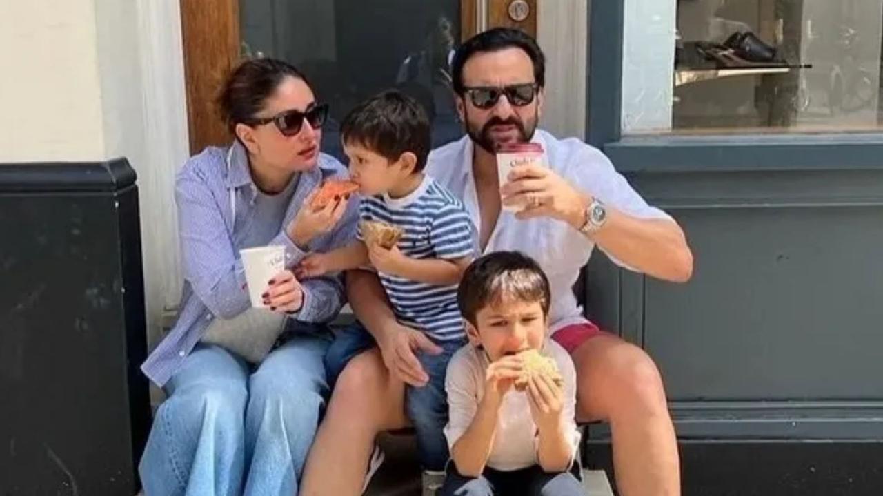 saif kareena with kids