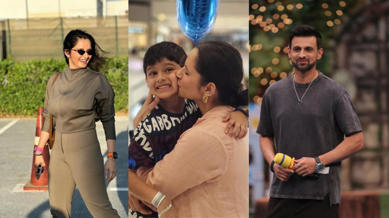 sania mirza and shoaib malik meet again in dubai after divorce son was also seen