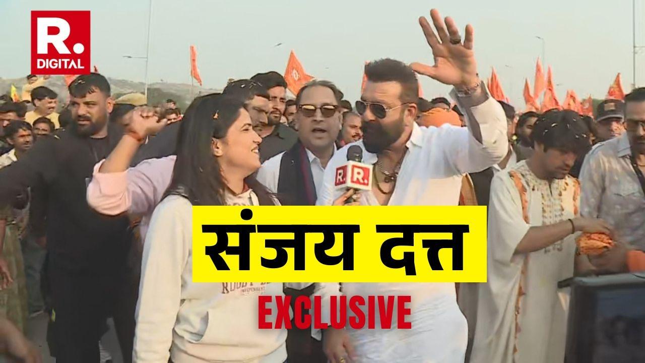 Sanjay Dutt joins Baba Bageshwar at Hindu Ekta Pad Yatra