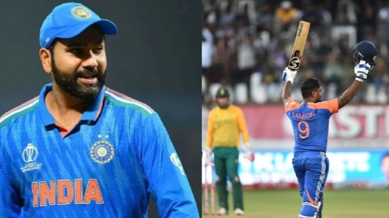 sanju samson and rohit sharma jersey number connection