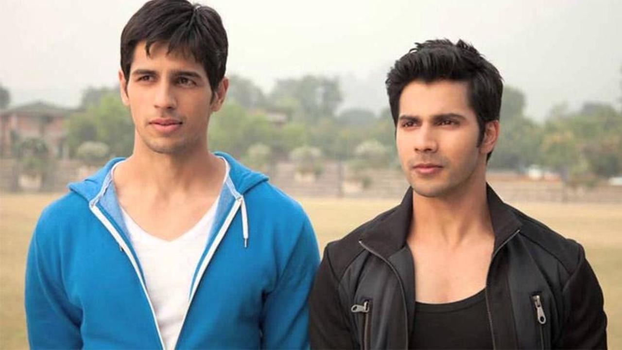 Scene from Student of the Year featuring Sidharth Malhotra and Varun Dhawan