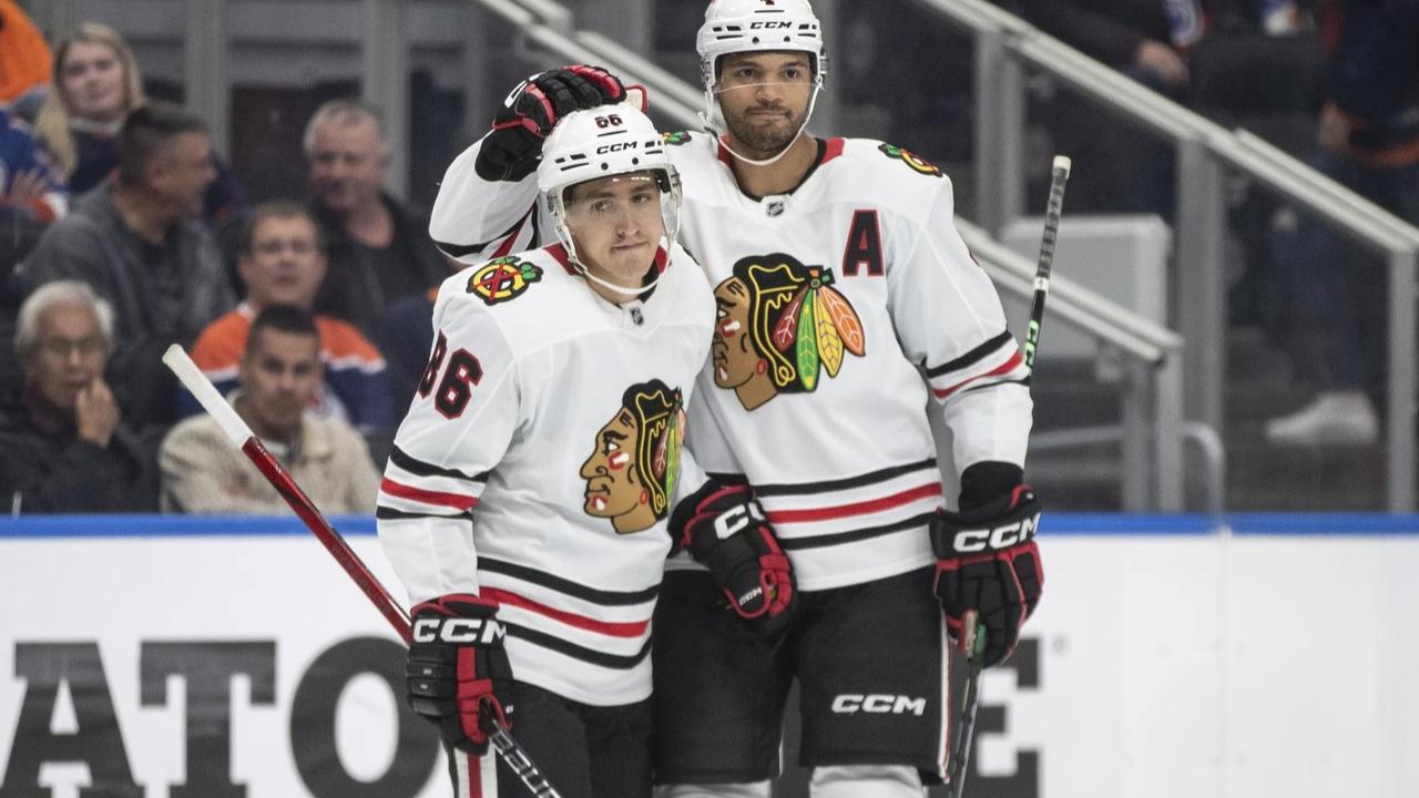 Seth Jones and Teuvo Teravainen