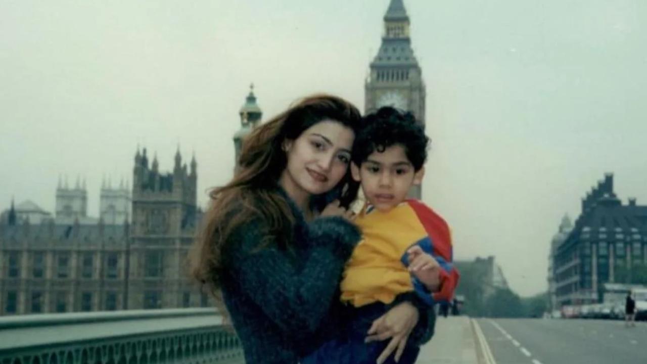 Shalini Passi in an old photo with her son Robin