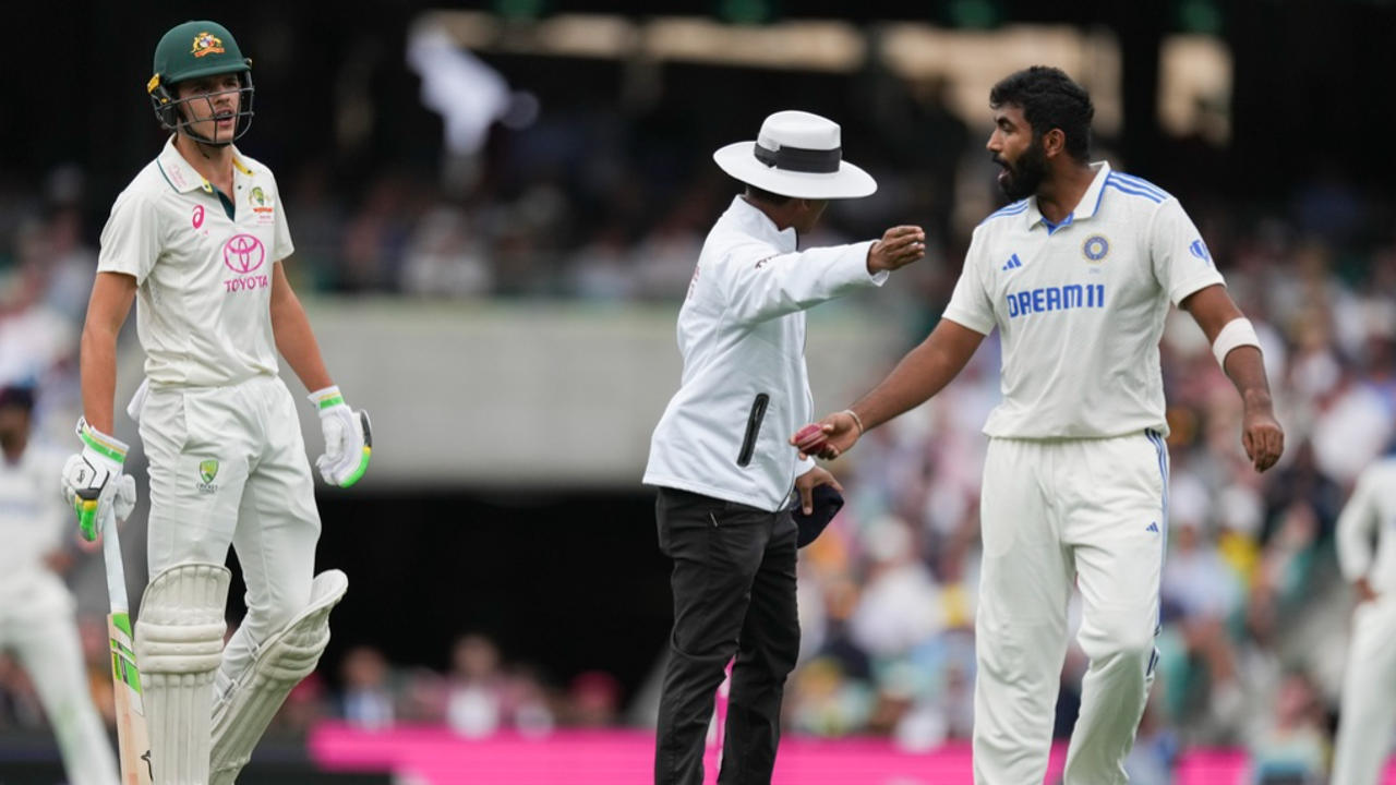 Sharfuddoula Saikat, Jasprit Bumrah, Sam Konstas