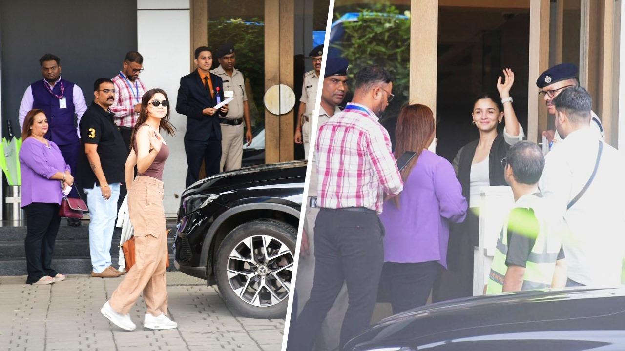 Sharvari Wagh, Alia Bhatt at Mumbai airport