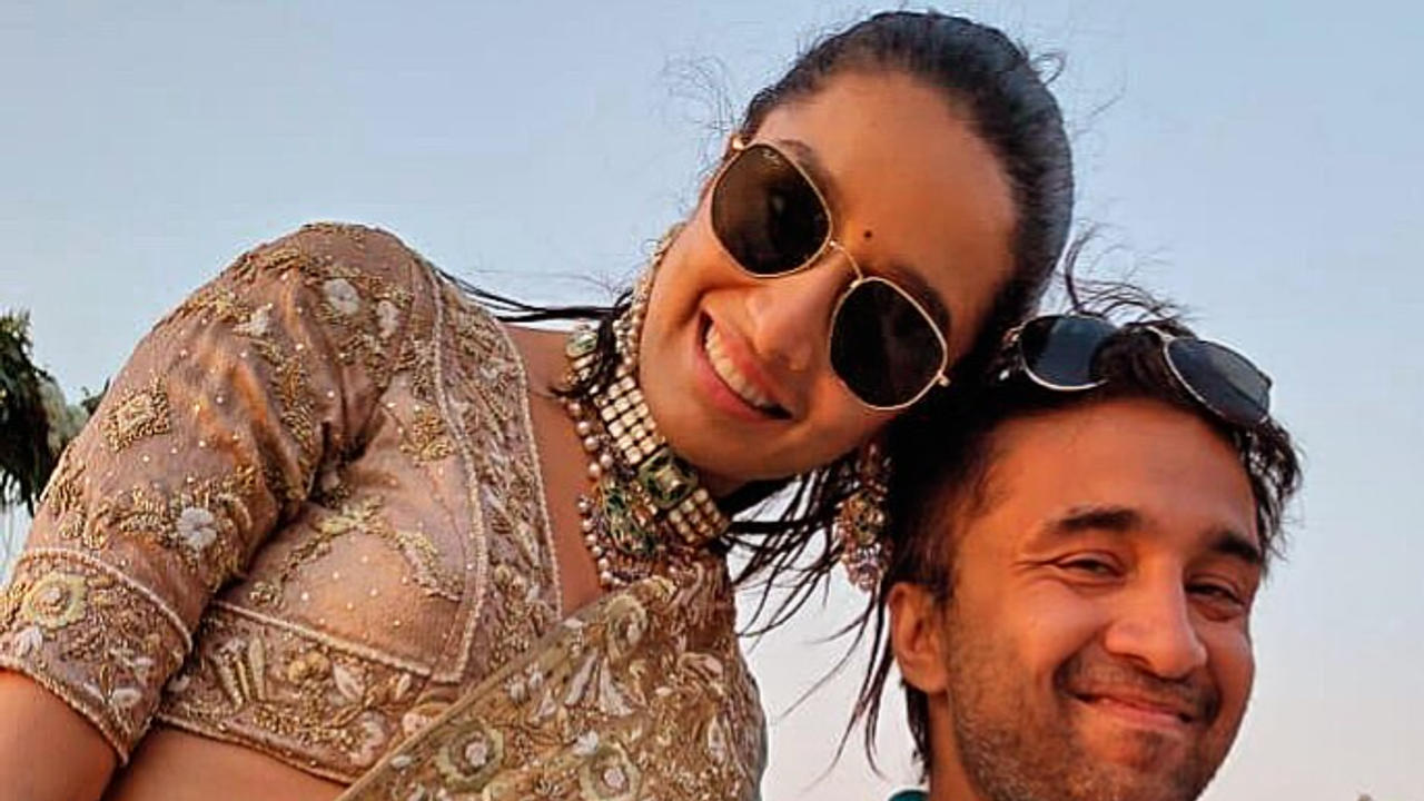 Shraddha Kapoor with Siddhant Kapoor 