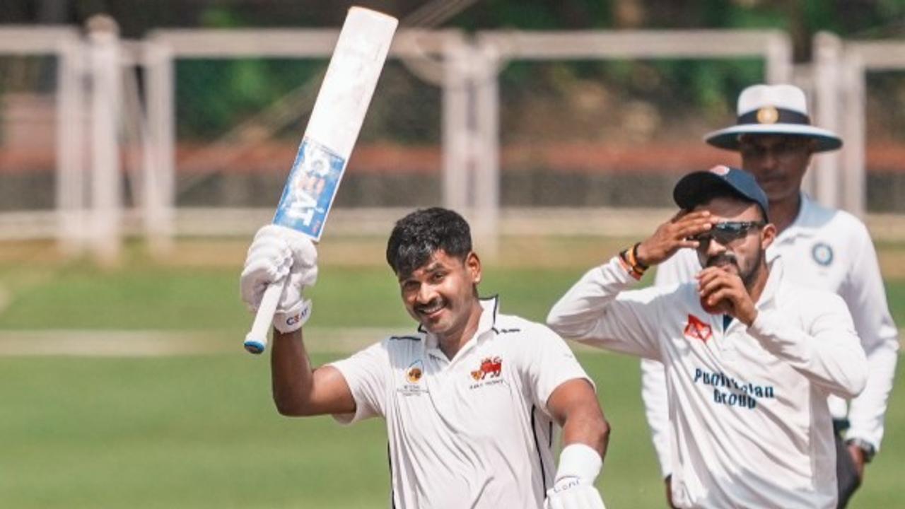 Shreyas Iyer unbeaten century Mumbai Odisha Ranji Trophy 