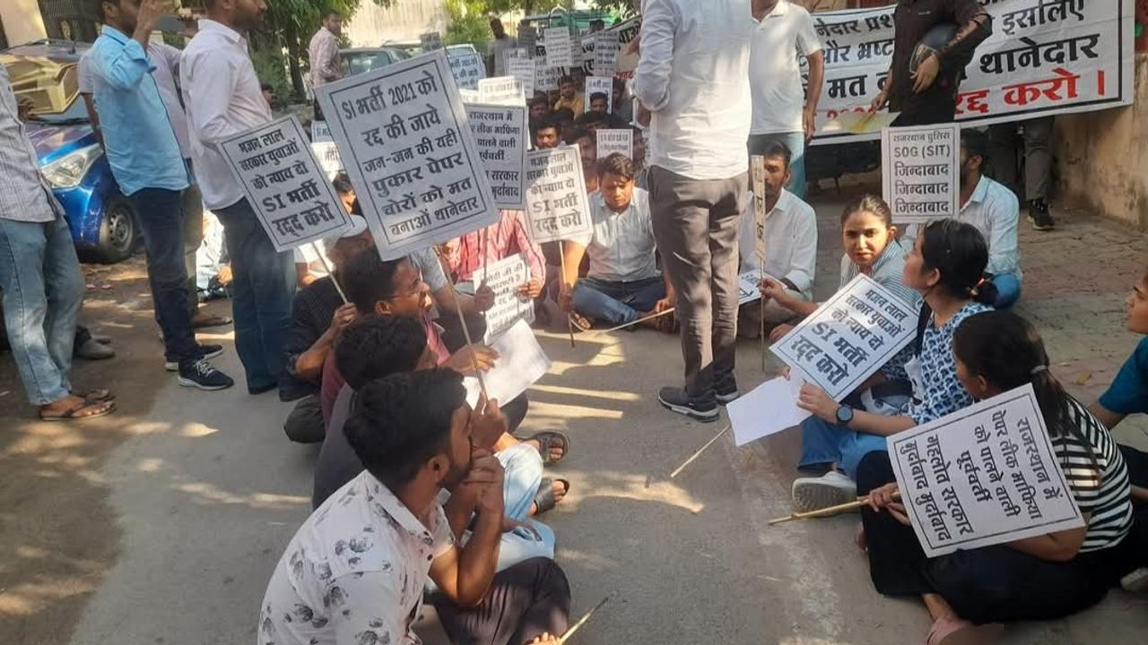 SI Recruitment Paper Leak: Families Protest in Rajasthan, Urge Government Not to Cancel  