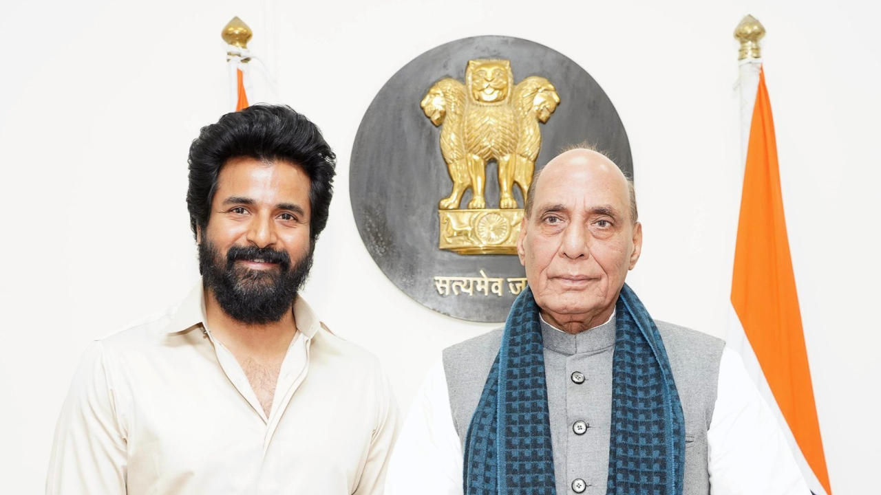 Sivakarthikeyan meets Rajnath Singh