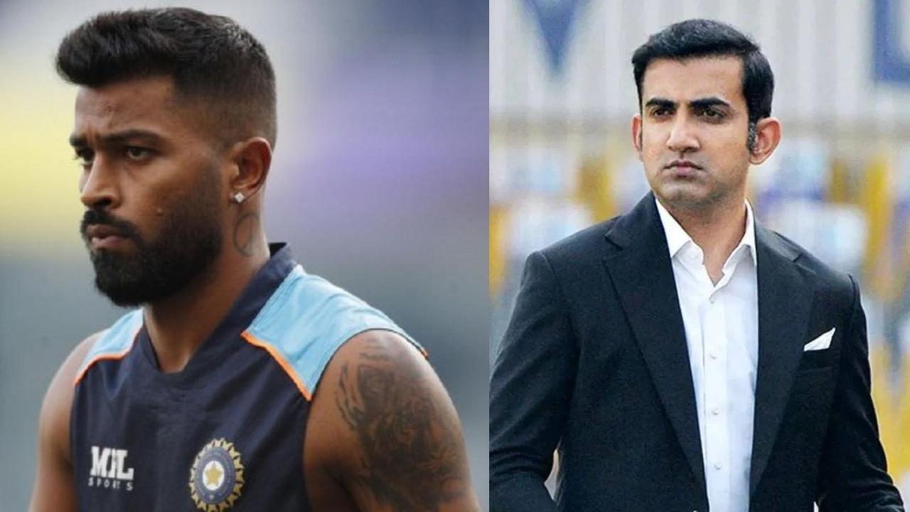 Hardik Pandya and Gautam Gambhir 