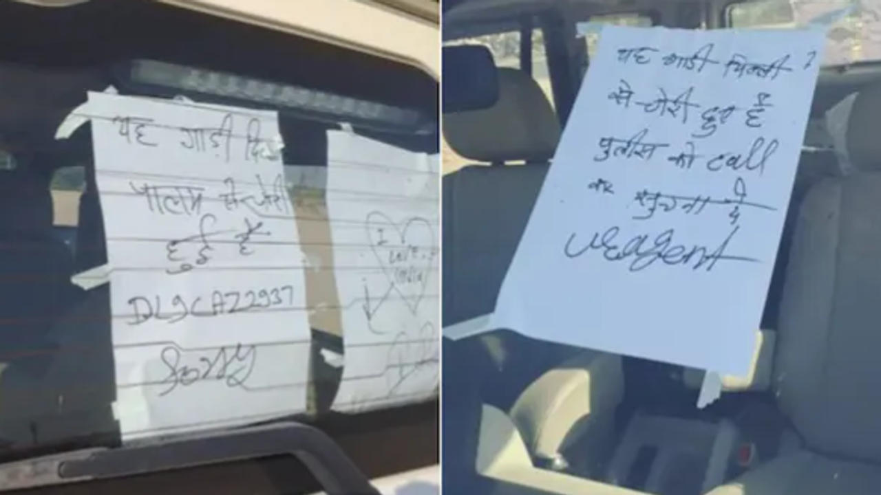 Stolen SUV From Delhi Found With Apology Notes in a Bizarre Twist