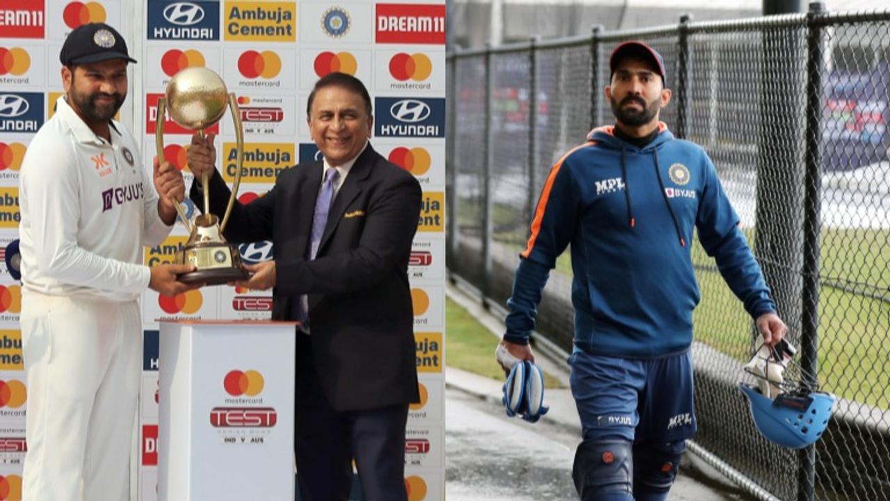 Sunil Gavaskar, Dinesh Karthik, Rohit Sharma