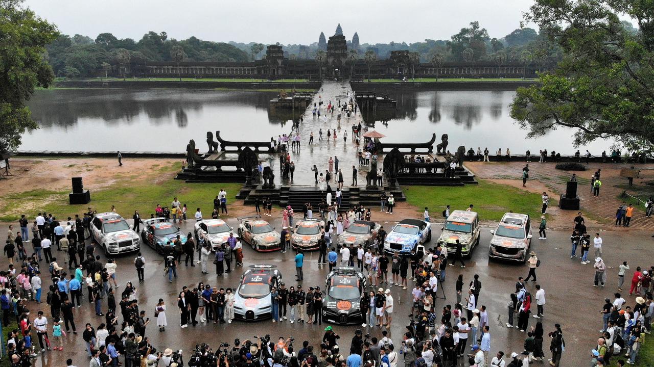 Supercars Parade at Angkor Wat Sparks Controversy and Curiosity | SEE PICS 