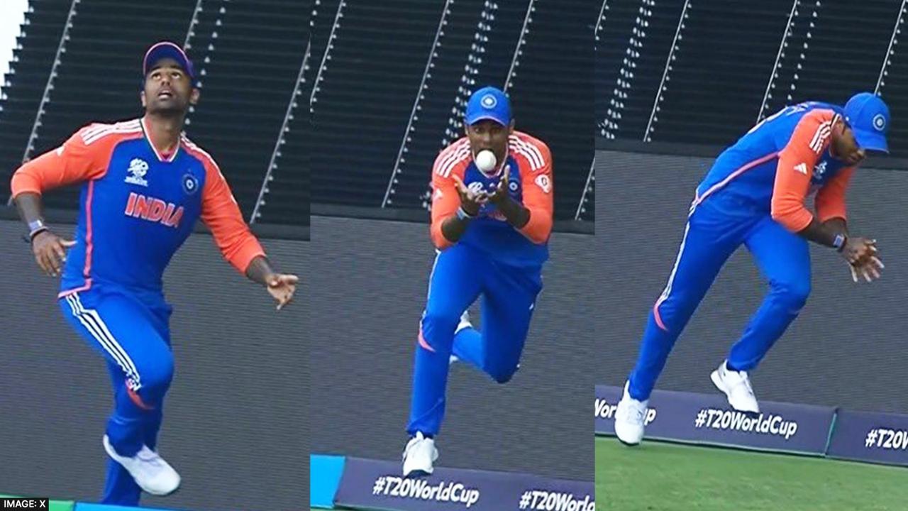 suryakumar takes stunning catch of david miller in t20 world cup final 