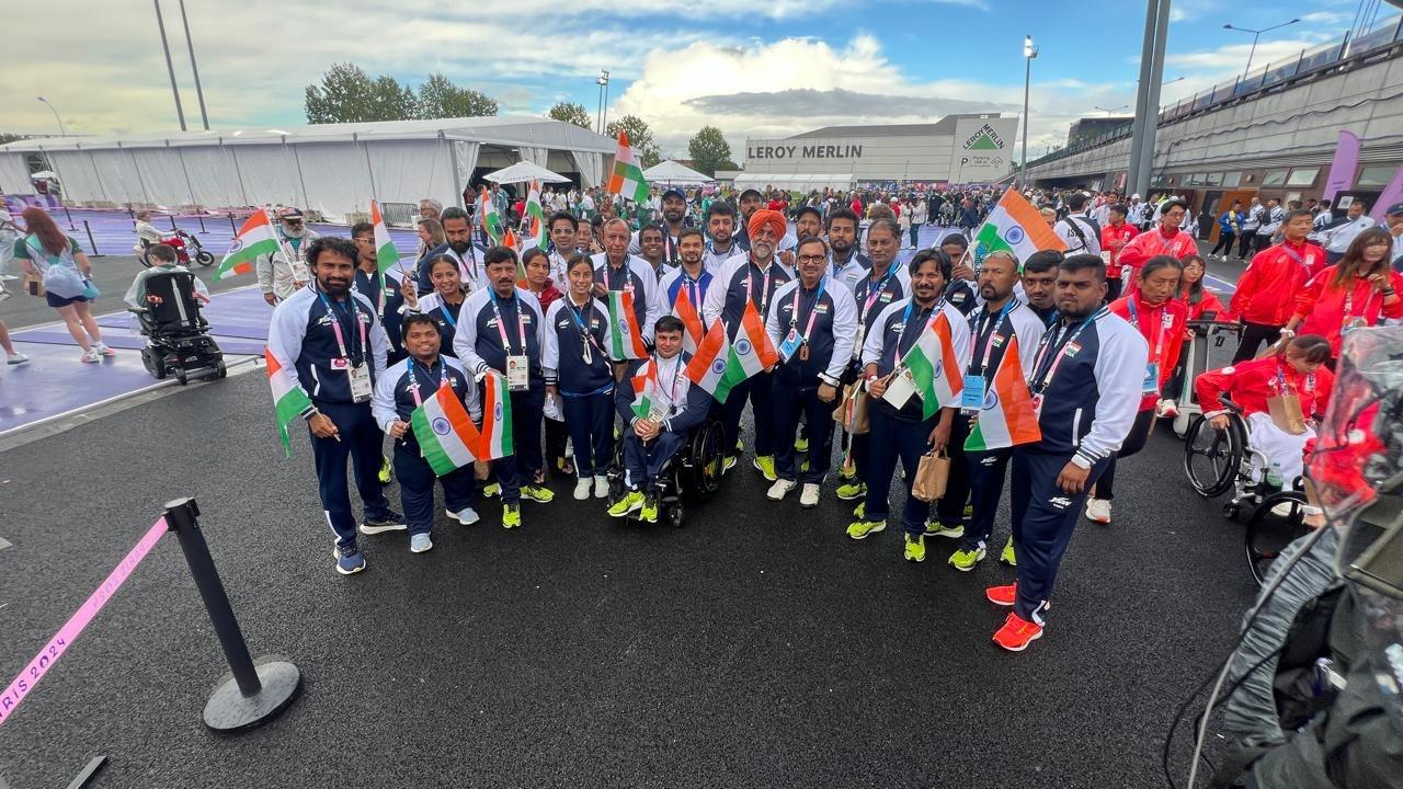 Team India at the Partalympics  Closing Ceremony