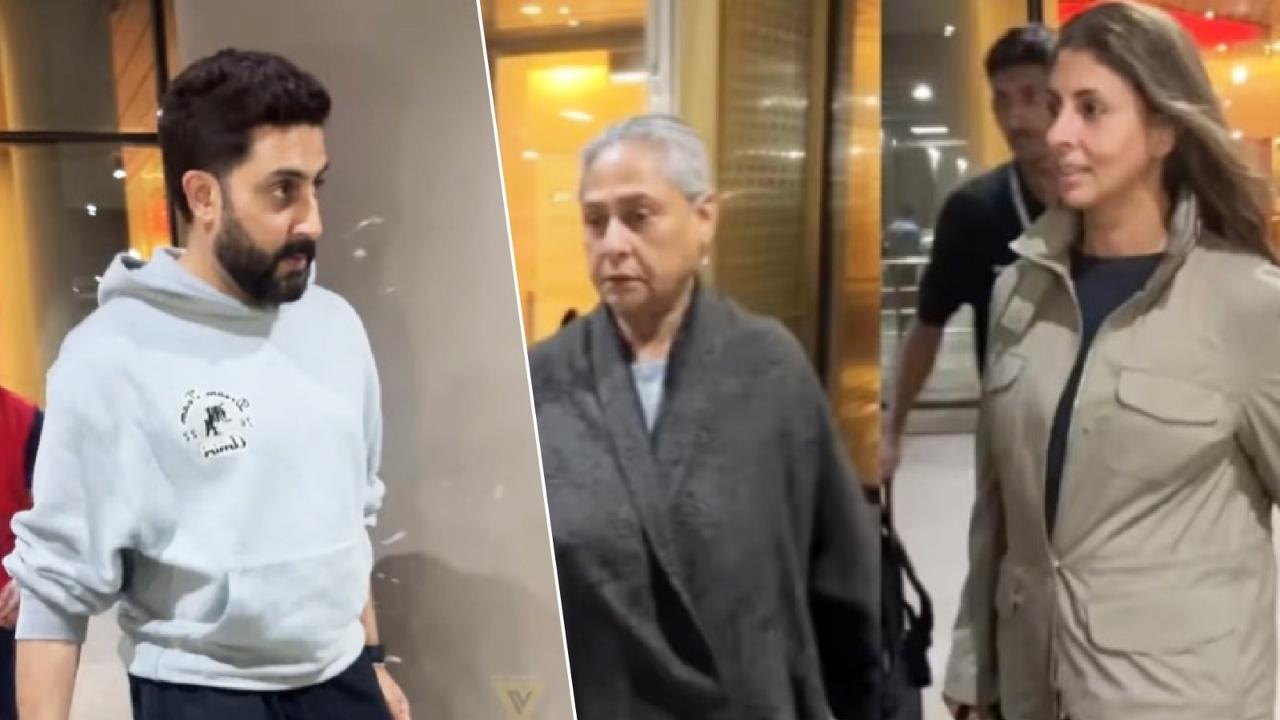 The Bachchan family was spotted without Aishwarya Rai again