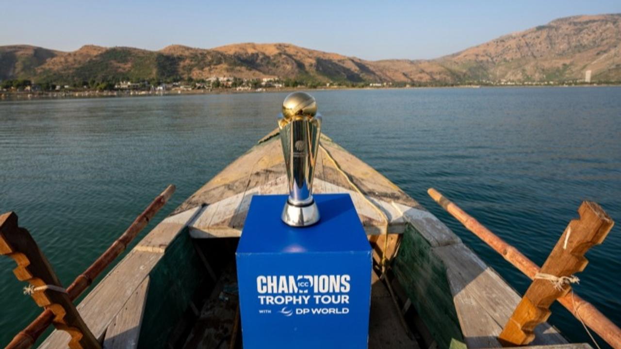 The Champions Trophy during a tour in Pakistan