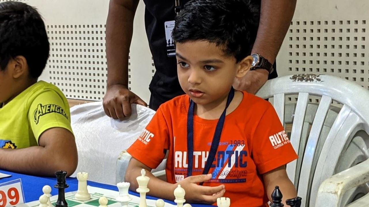 three year old anish became the youngest player to receive fide rating