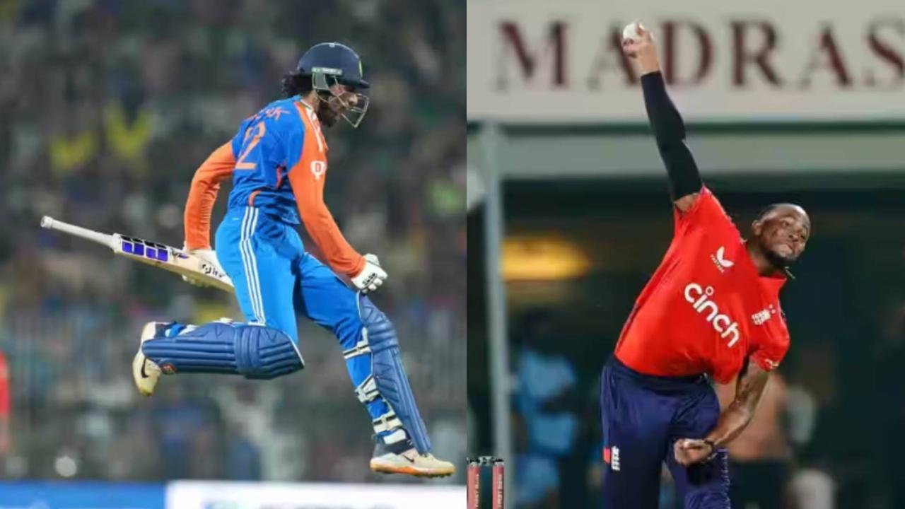 Tilak varma breath taking inning against england blast at jofra archer