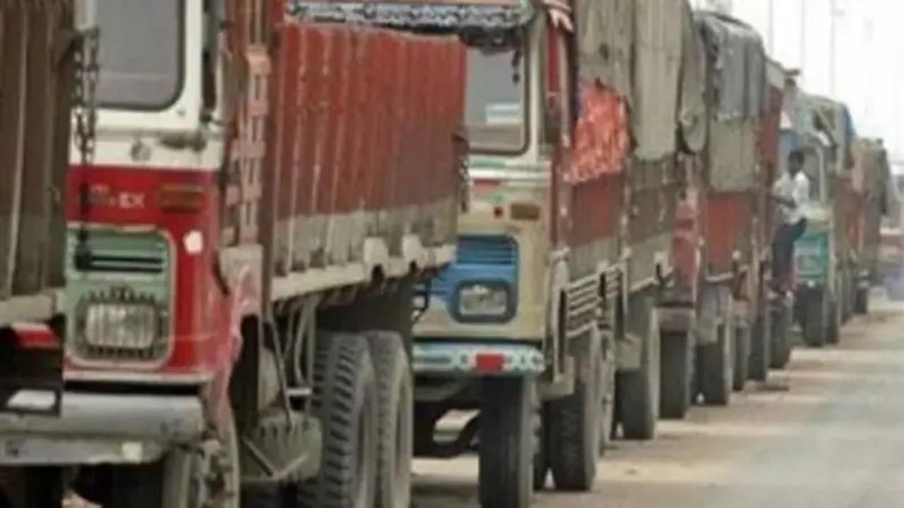 Truck operators for a three-day strike